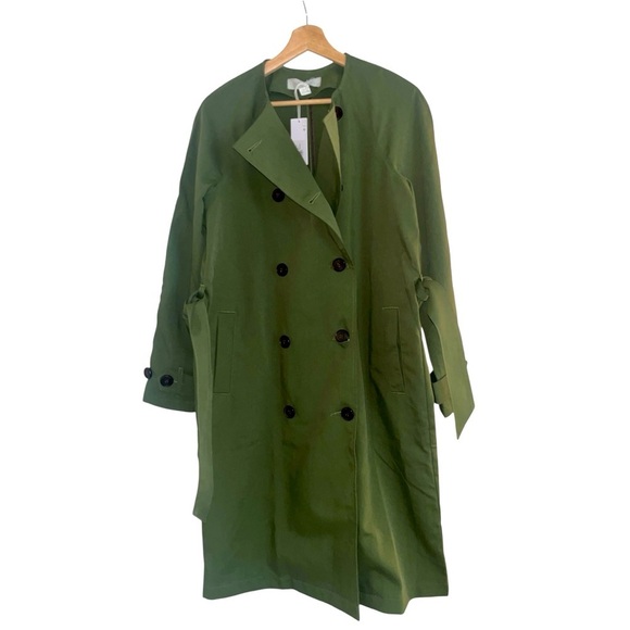 OUTERKNOWN Baker Trench Coat in olive size XS - Picture 3 of 8